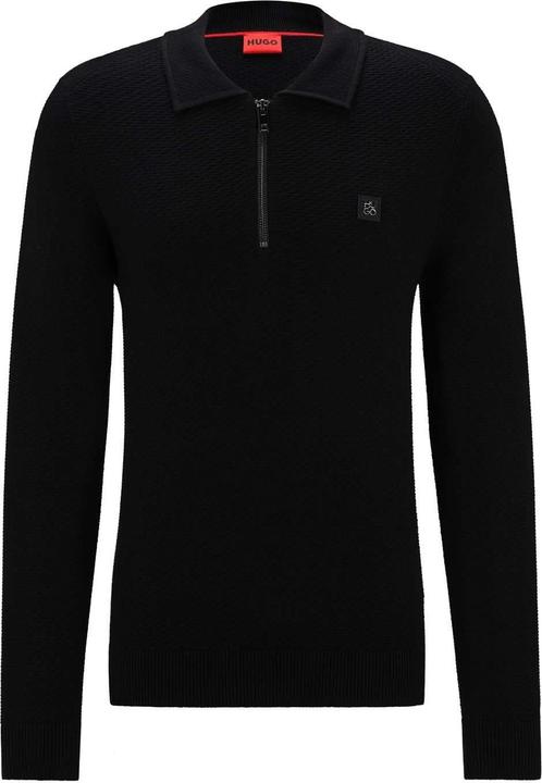 HUGO Sastoon Poloshirt mit kurzem Reissverschluss