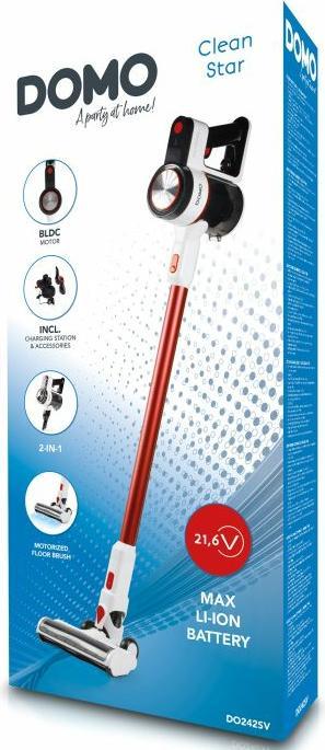 Immagine prodotto Domo Aspiratore a mano senza fili BLCD Clean Star DO242SV con tecnologia ciclonica da 21,6 V