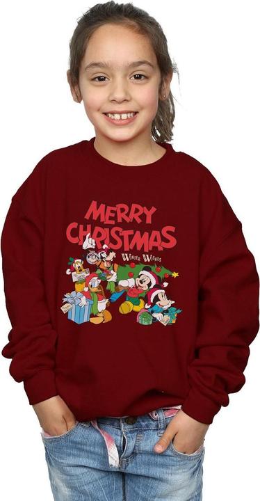 Actual product image Disney Girls Mickey And Friends Winter Wishes Sweatshirt (152, 158)