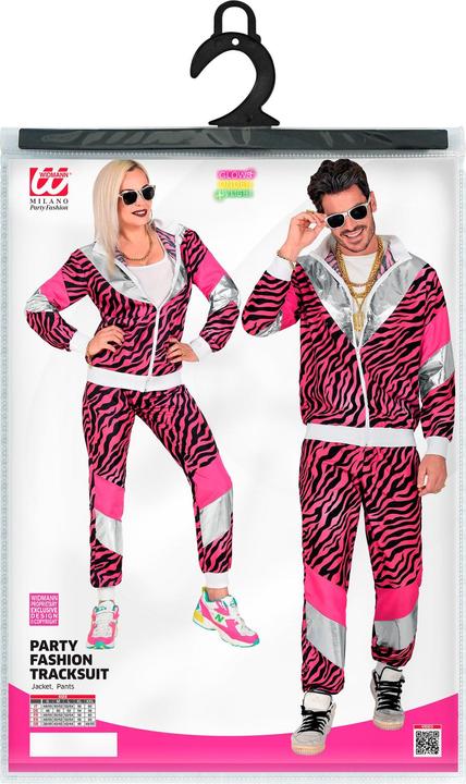 Produktbild Widmann 80er Jahre - Pinker Tiger Trainingsanzug (S)