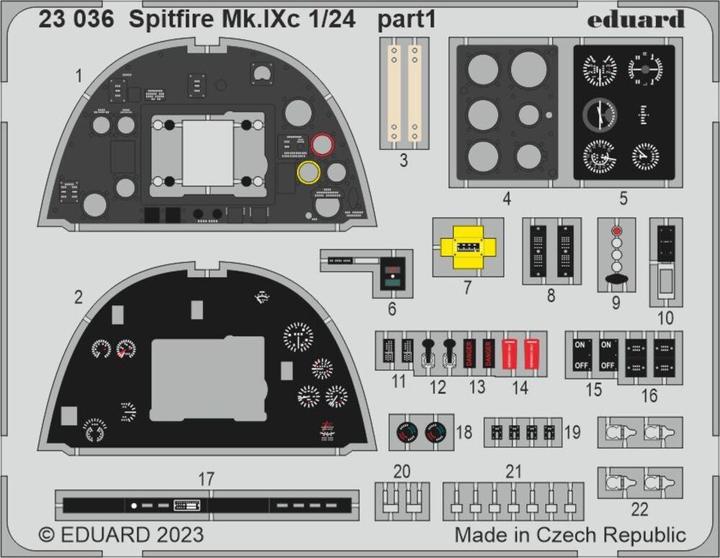 Productafbeelding Eduard Spitfire Mk.IXc 1/24 AIRFIX