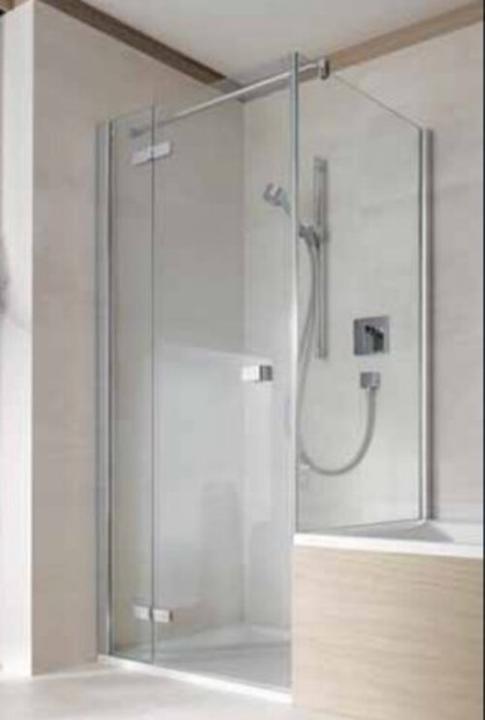 Actual product image Koralle hinged door with fixed panel for short partition wall S500Plus TFFKA R 100, 985-1000x2000mm (88.90 cm, 207.40 cm, 11.40 cm)