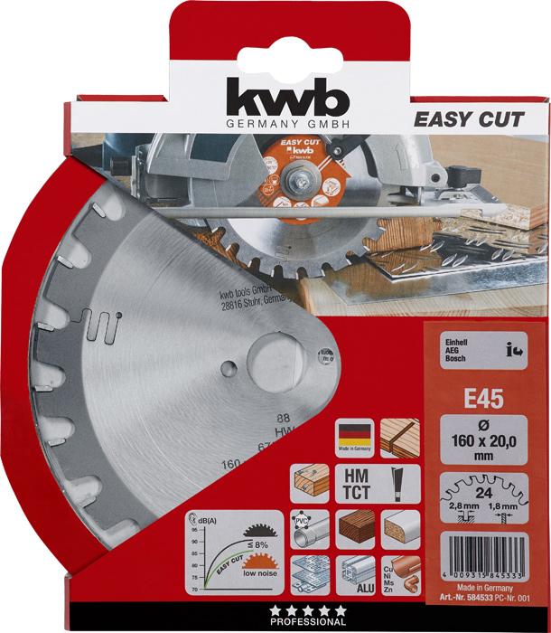Immagine prodotto kwb Lama per sega circolare Hm 160X20 45E