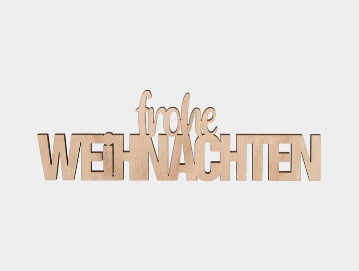 Produktbild Halbach Holz-Schriftzüge "Frohe Weihnachten"