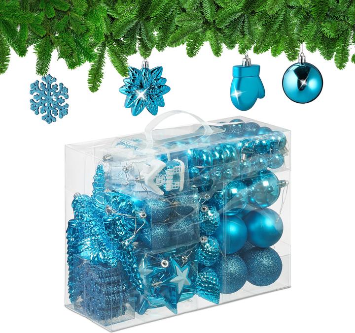 Actual product image Relaxdays Christmas baubles set (100 -part)