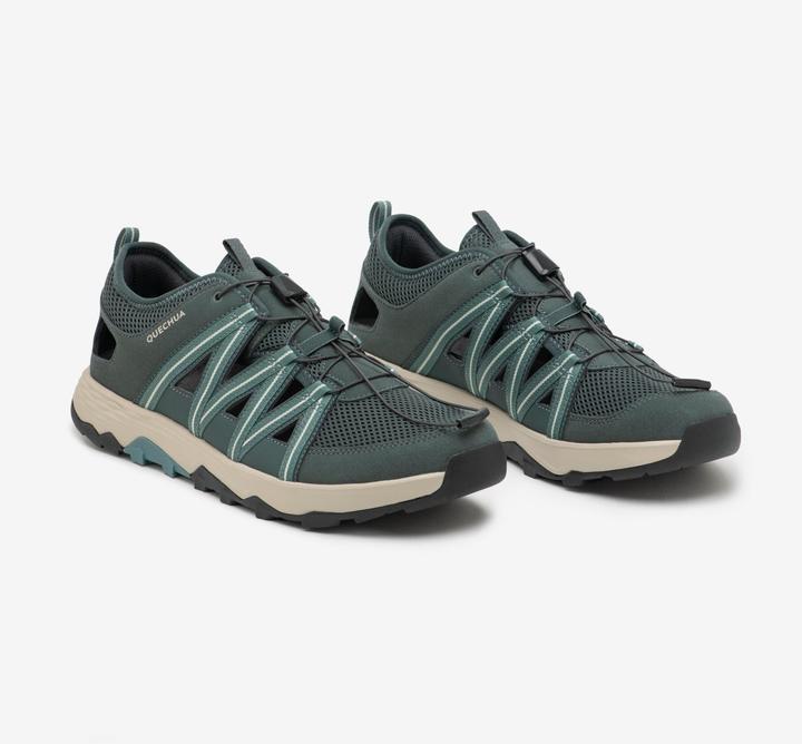 Produktbild Quechua Sandalenschuhe Trekkingsandalen Herren Wandern - NH900 Fresh grau (40)