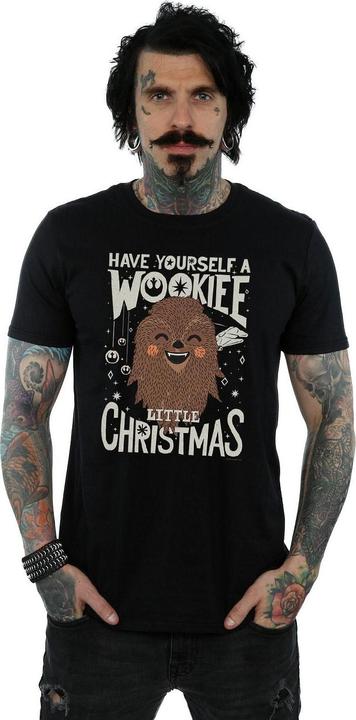Actual product image Star Wars Mens Wookiee Little Christmas T-Shirt (S)