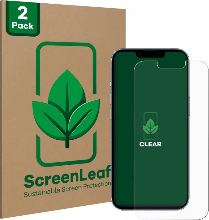 Immagine prodotto ScreenLeaf Pellicola protettiva sostenibile Pellicola protettiva dello schermo chiara trasparente (2 Pezzo/i, Apple iPhone 13 Pro)