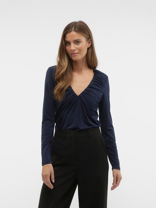 Produktbild Vero Moda Vmhanna Bianca Ls V-Neck Top Jrs Pop2 Top (XS)