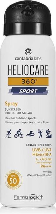 Actual product image Heliocare 360ao Sport Sunscreen Spray Spf50 100ml (Sun spray, SPF 50, 100 ml)