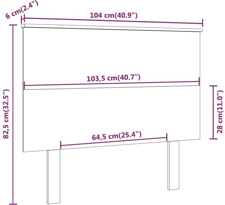 Produktbild VidaXL Farkas (104 x 6 x 82.5 cm)