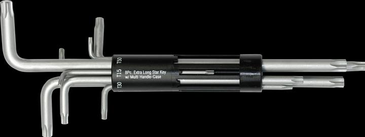 Image du produit SW-Stahl Winkelschlüssel, lang extrem verschleissfest 9-teilig T 10 - T 50, 04485SB
