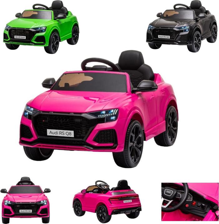 Produktbild Es-toys Kinderfahrzeug rosa - Elektro Auto "Audi RS Q8" - Lizenziert - 12V7A Akku Und 2 Motoren- 2,4Ghz (12 V)