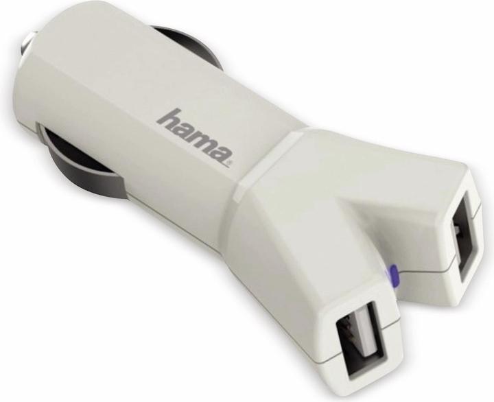 Actual product image Hama Dual USB charging adapter 2-fold, 3.4 A, white