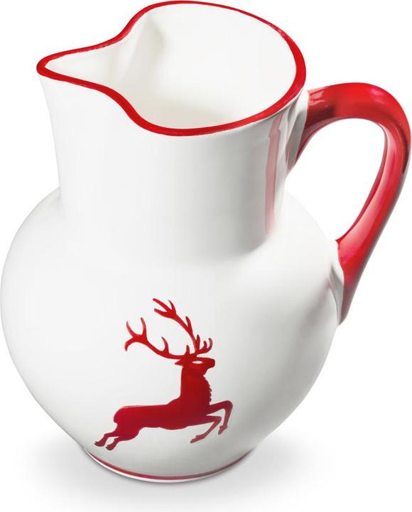 Produktbild Gmundner Keramik Rubinroter Hirsch, Krug Wiener Form (1,5L) (1.50 l)