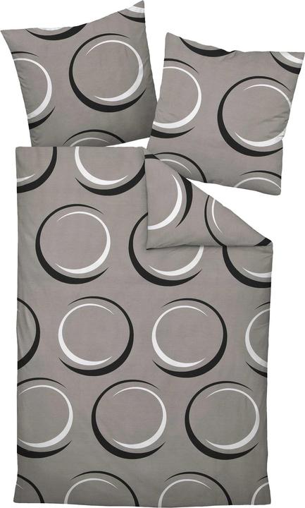 Produktbild Janine Mako-Satin Bettwäsche J.D. 87065 taupe (Duvetbezug, 135x200 cm, 80x80 cm)