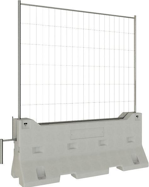 Actual product image kaiserkraft Concrete crash barrier with mobile fence