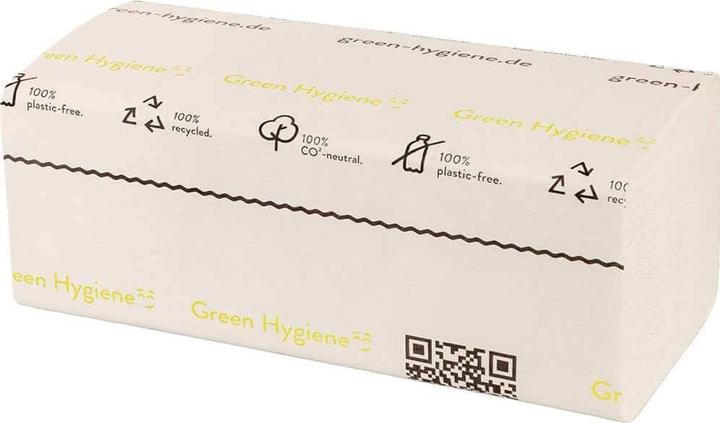 Image du produit Huchtemeier Papier INGEBORG - serviettes pliées, pliage en N, 21x24cm, 3000 feuilles - 100% CO2 (200 x)
