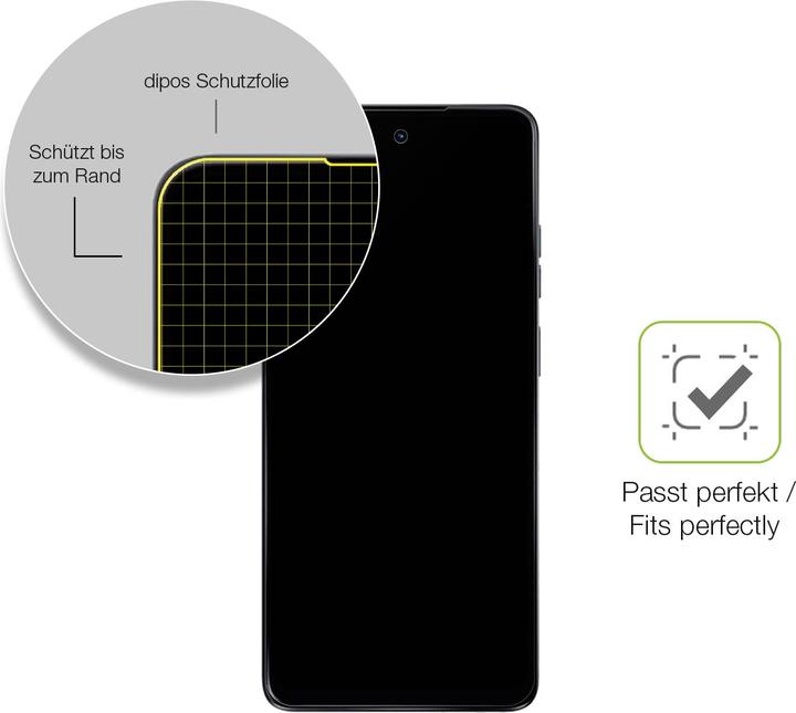 Immagine prodotto Dipos Full-Cover Pellicola Protettiva opaco (1 Pezzo/i, Potenza del Motorola Moto G24)