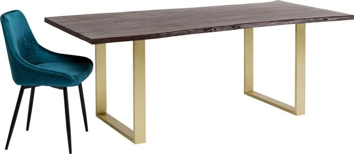 Kare Design Tisch Harmony Walnut Messing 180x90cm (180 x 90 x 76 cm)