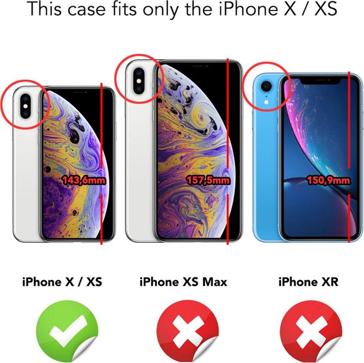 Immagine prodotto Nalia Custodia per cellulare Glitter (Apple iPhone X)