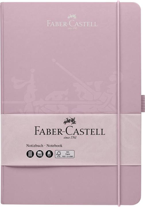 Image du produit Faber-Castell Carnet de notes quadrillé Rose Shadows A5 (145 x 210 mm, Quadrillé, Couverture rigide)
