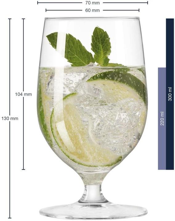 Produktbild Leonardo Trinkglas Ciao 3 dl, 6 Stück, Transparent (0.30 l, 6 x)