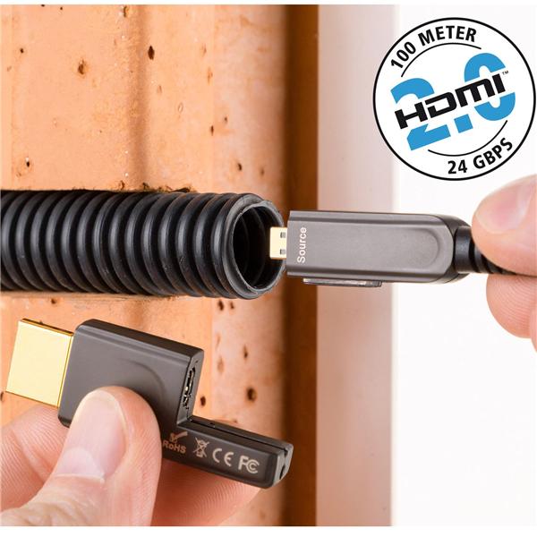 Actual product image Inakustik HDMI (Typ A)| micro HDMI (Typ D) — DVI| micro HDMI (Typ D) (30 m, HDMI, DVI)