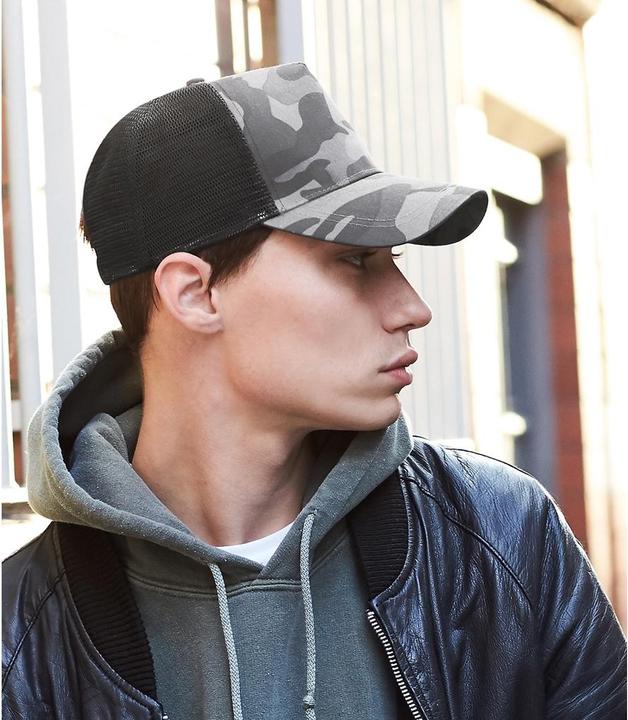 Immagine prodotto Beechfield Cappello da baseball retro camouflage con motivo mimetico (Taglia unica)