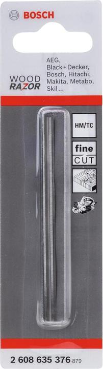 Actual product image Bosch Professional Zubehör Plane blade, 82 mm, sharp, straight, carbide, 40°, 1 pc.