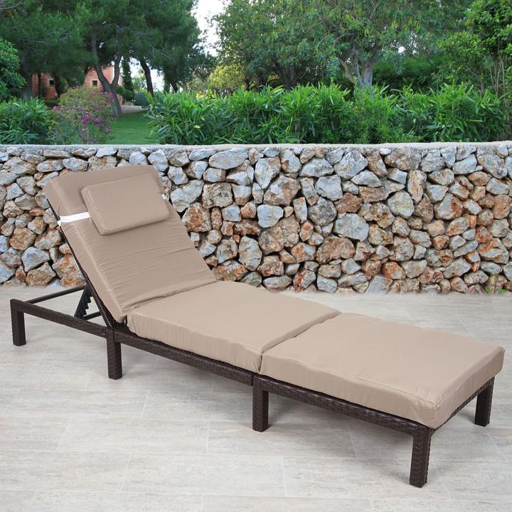 Produktbild JOHN316 Rattan Liegestuhl (198 cm)