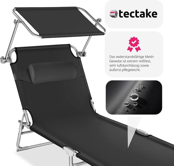 Produktbild tectake Gartenliege (190 cm)