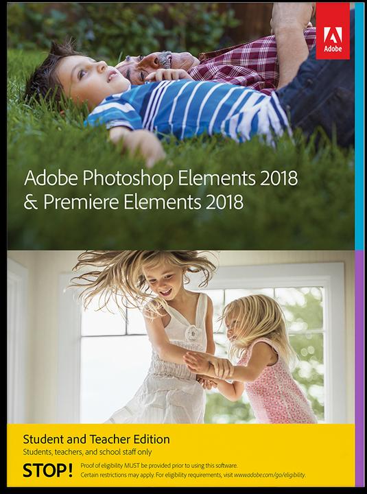 Image du produit Adobe Photoshop & Premiere Elements 2018 EDU (1 Utilisateur, Illimité)