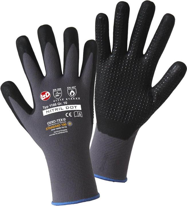 Immagine prodotto L+D Guanto a maglia fine NITRIL DOT (10, XL)