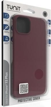 Actual product image Tunit TTIP15PLMSBD mobile phone case 17 cm (6.7') Cover Burgundy (Apple iPhone 15 Plus)