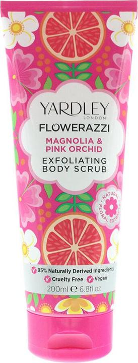 Yardley Flowerazzi Magnolia & Pink Orchid Body Scrub 200ml (200 ml)