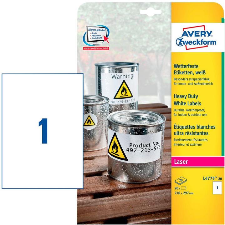 Productafbeelding Avery Weerbestendige etiketten