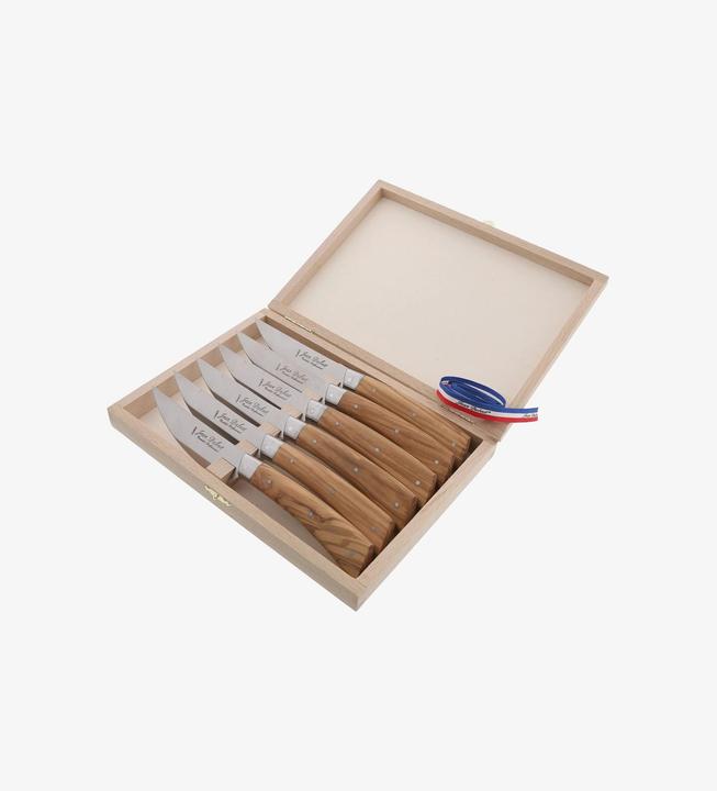 Actual product image Laguiole Jean Dubost Steak knife set 6 pcs BISTRONOMY (6 Piece, Knife)