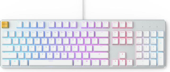 Glorious PC Gaming Race PC Gaming Race GMMK Full Size White Ice Edition - Gateron-Brown, USA-Layout (US, Cablato)