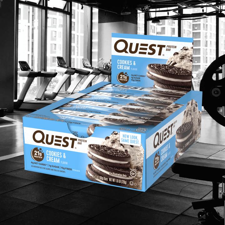 Actual product image Quest Bar (Cookies & Cream, 12 pcs., 720 g)