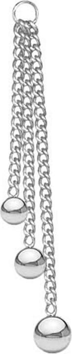 Immagine prodotto Star Piercing Anhänger silber drei Ketten mit Anhänger Kugel (senza ottone, Acciaio chirurgico 316L)