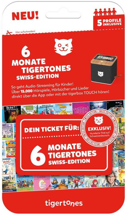 Tigermedia tigertones - Ticket 6 mois Swiss-Edition (Allemand)