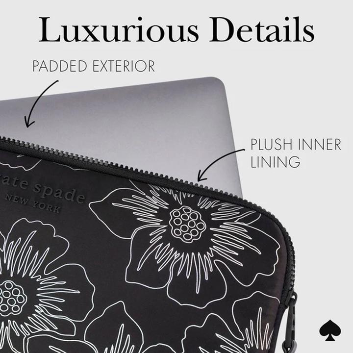 Actual product image Kate Spade Puffer Sleeve - Pokrowiec MacBook Pro 16" / Laptop 16" (Hollyhock Iridescent Bl (16")