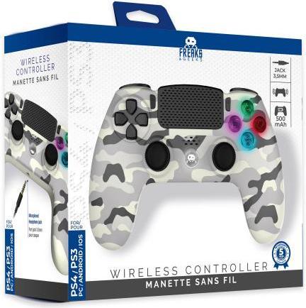 Produktbild Trade Invaders Wireless Controller for PS4 with 3,5mm jack slot - LED-White Camo (PS4)