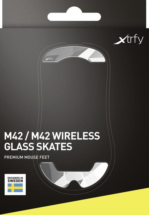 Actual product image CHERRY Xtrfy ZUB Glass skates M42 Litus White