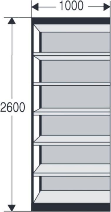 Immagine prodotto kaiserkraft Sistema di scaffalature per ufficio, con pannello posteriore