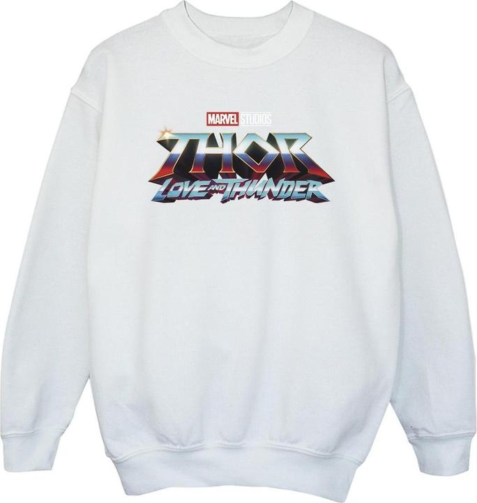 Immagine prodotto Thor Love And Thunder Logo Felpa Ragazze (140, 146)