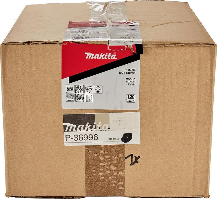 Produktbild Makita 25er Pack Schleifband 100x610mm Holz/Metall Korn 120 (120)