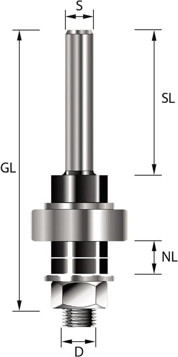 Produktbild ENT European Norm Tools Aufnahmedorn 14005