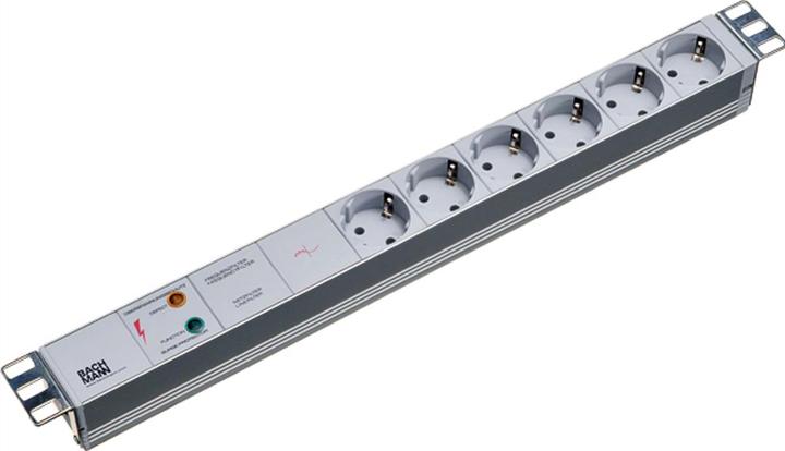 Bachmann Extension cord (Rack (6 x, CEE 7/3, 2 m)